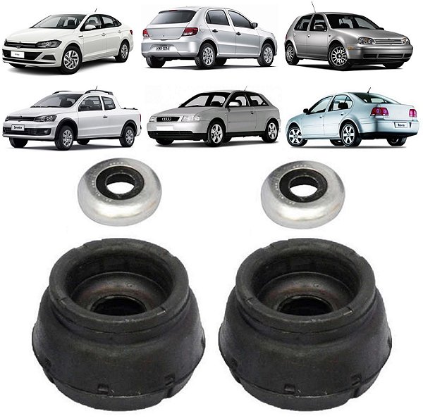 Kit Rolamento Coxim Amortecedor Gol G5 G6 G7 Audi A1 A3 Bora Golf New Beetle Polo Saveiro Up! Virtus Voyage