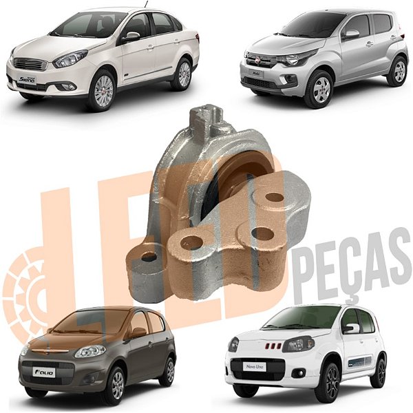 Coxim Motor Direito Palio Grand Siena 1.4 2012 2013 2014 2015 2016 2017 Uno 1.4  2011 2012 2013 2014 2015 2016 2017 Mobi 2016 2017