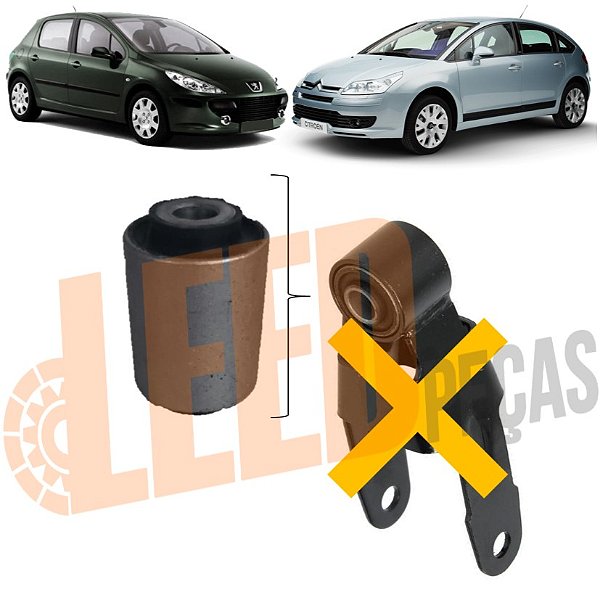 Bucha Refil Garfo Suporte Coxim Traseiro Câmbio Citroen C4 2009 2010 2011 2012 2013 2014 Peugeot 307 2004 2005 2006 2007 2008 2009 2010 2011 2012 308 2012 2013 2014 2015 2016