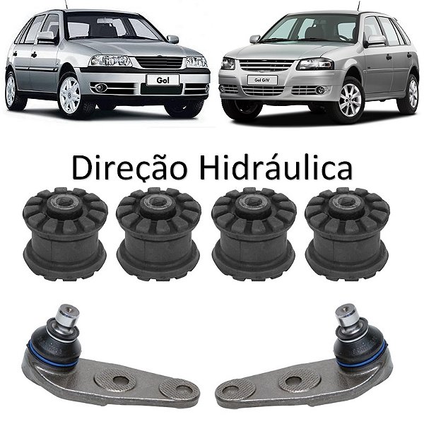 Kit Bucha Bandeja Pivo Gol G3 G4 Saveiro Direção Hidráulica