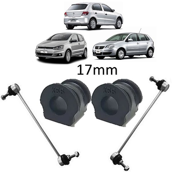 Kit Bucha Estabilizadora Bieleta Dianteira Gol G5 Fox Polo