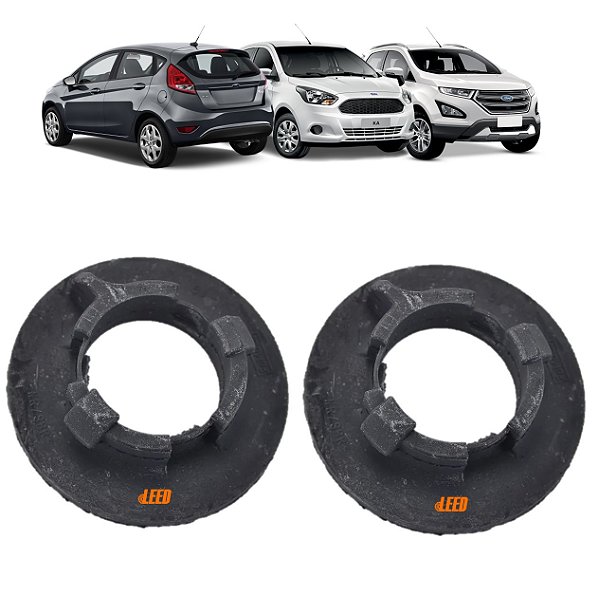 Kit 2 Par Calço Superior Mola Traseira Ford New Ka + 2013 2014 2015 2016 2017 2018 New Fiesta 2010 2011 2012 2013 2014 2015 2016 2017 2018 New EcoSport 2013 2014 2015 2016 2017 2018