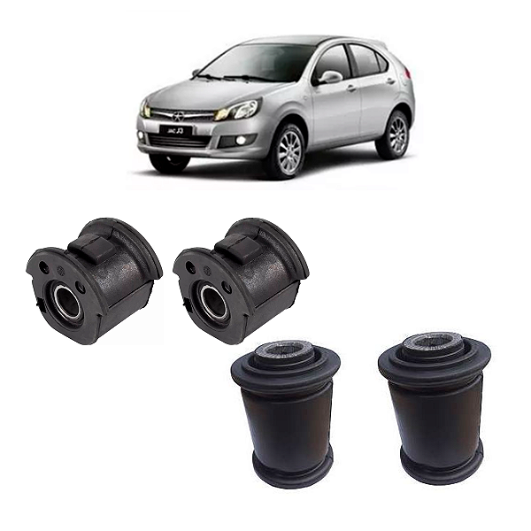 Kit Bucha Maior Menor Bandeja Dianteira Jac J3 2011 2012 2013 2014 2015 Accent 1999 - 2005