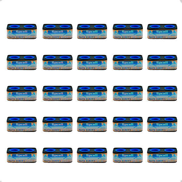 25 Pasta Esmerilhar Válvulas Universal Carro Fina Grossa