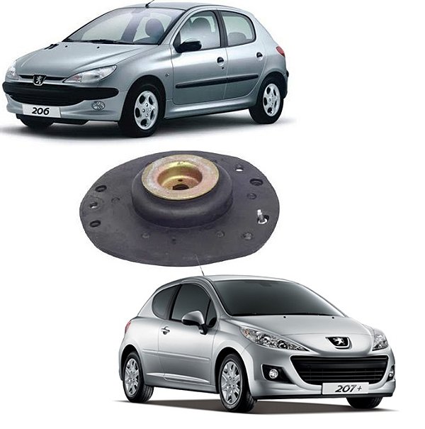 Coxim Amortecedor Dianteiro Esquerdo  Peugeot 206 1998 1999 2000 2001 2002 2003 2004 2005 2006 2007 2008 Peugeot 207 2008 2009 2010 2011 2012 2013 2014