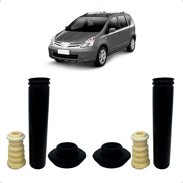 Kit Batente Coxim Amortecedor Superior Traseiro Livina 2010/..