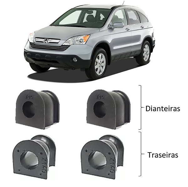 Kit Bucha Estabilizadora Dianteira Traseira CRV 2007 2012
