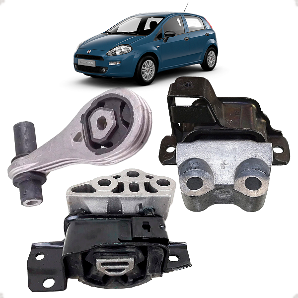 Kit Coxim Motor Cambio Fiat Punto 1.4 8v 2008/2012
