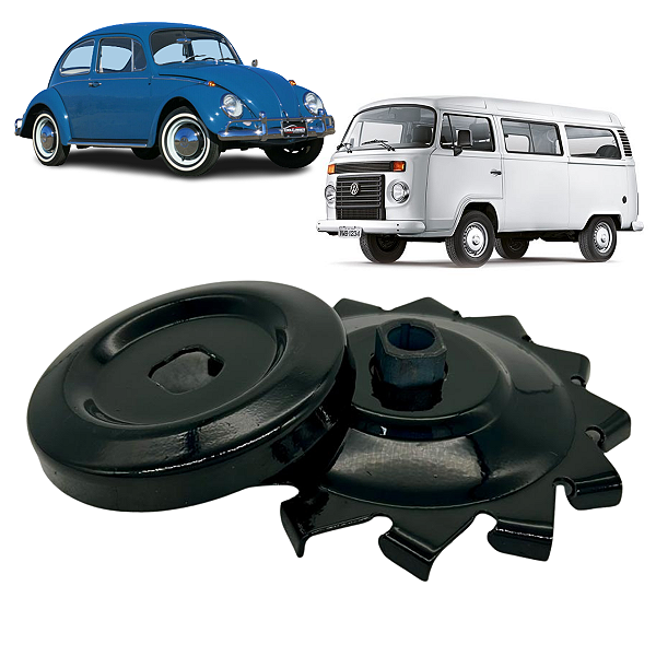 Polia Alternador Aletada Fusca Brasília Kombi