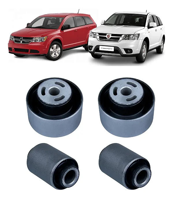Kit 4 Buchas Balança Bandeja Leque Dodge Journey Freemont
