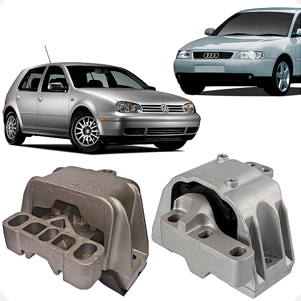 Coxim Calço Motor Esquerdo Direito Golf Audi A3 1.8/2.0 Bora