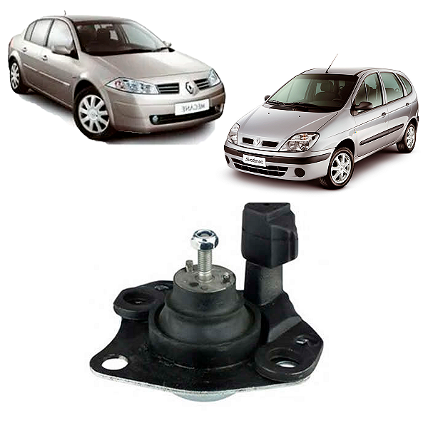 Coxim Dianteiro Motor Direito (Hidráulico - 3 Furos) Megane 2.0 16V 1995 em Diante  Scenic 2.0 1996 em Diante