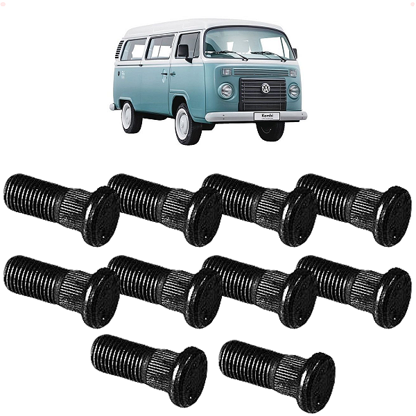 Kit 10 Parafuso Roda Traseira (curto) M14X1,50X35