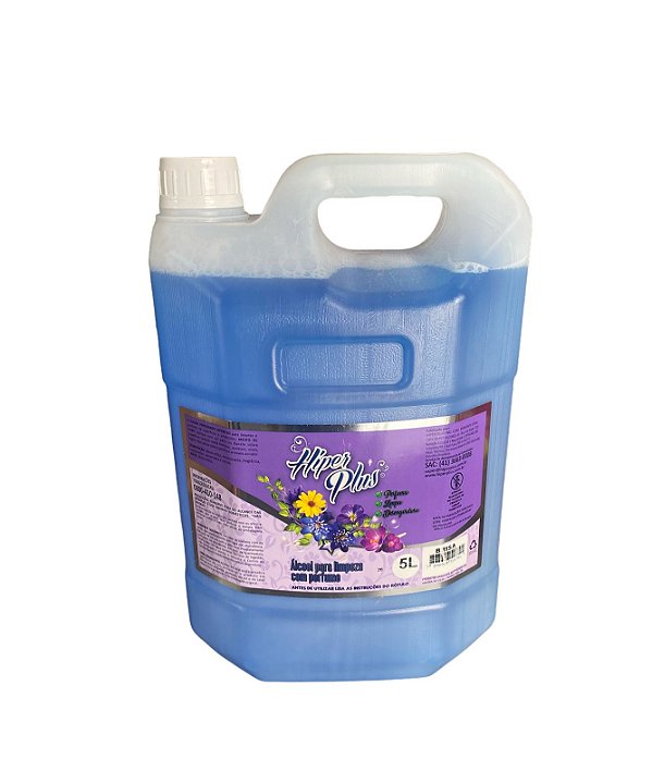 ÁLCOOL PERFUMADO 5 L - BRISA *Limpeza e perfume de superfícies e ambientes *Secagem rápida nos pisos cerâmicos