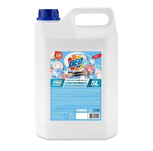 AMACIANTE CONFORTO E DELICADEZA 5 L  * Rende até 100 lavagens * Microcápsulas que liberam ainda mais perfume com o movimento das roupas * Cheirinho de roupa lavada por muito mais tempo