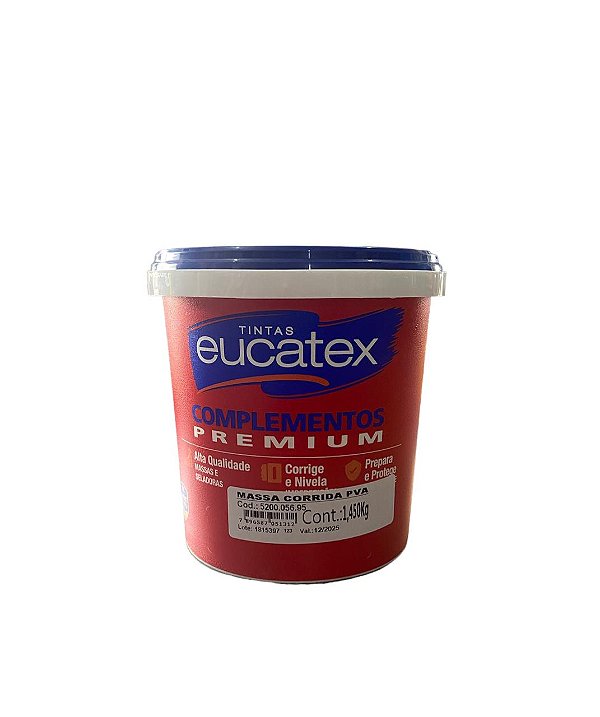 MASSA CORRIDA PVA 1,45 KG EUCATEX
