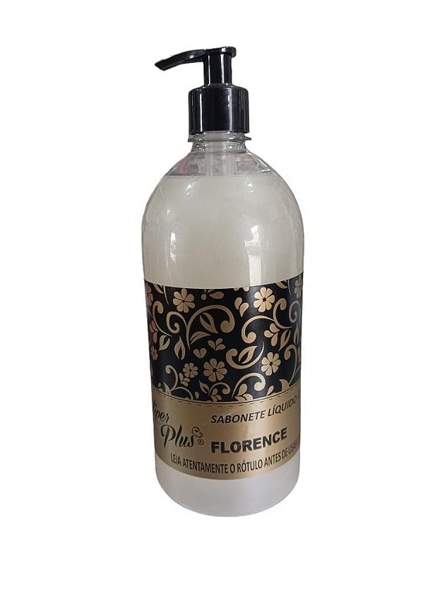 SABONETE LÍQUIDO FLORENCE 1 L HIPER PLUS * Com pump * Cheiro de castanhas