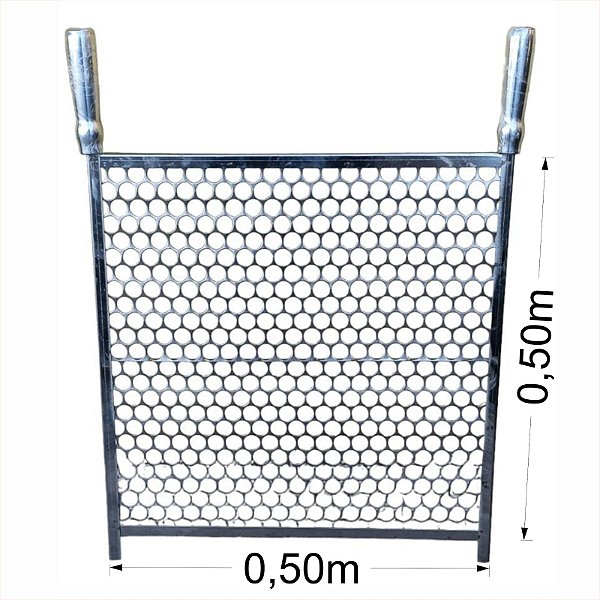 GRELHA AÇO INOX 50 X 50 CM