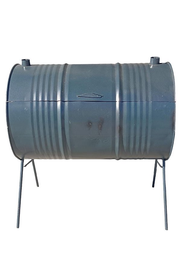 CHURRASQUEIRA TAMBOR INTEIRO PÉ ALTO 200 LITROS