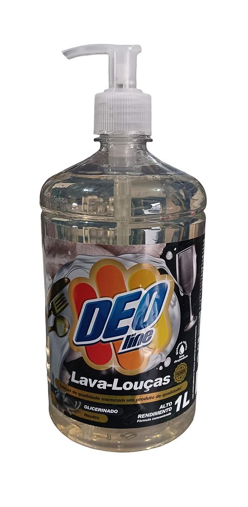 DETERGENTE PARA LOUÇA NEUTRO GLICERINADO 1 L DEO LINE * Alto Rendimento