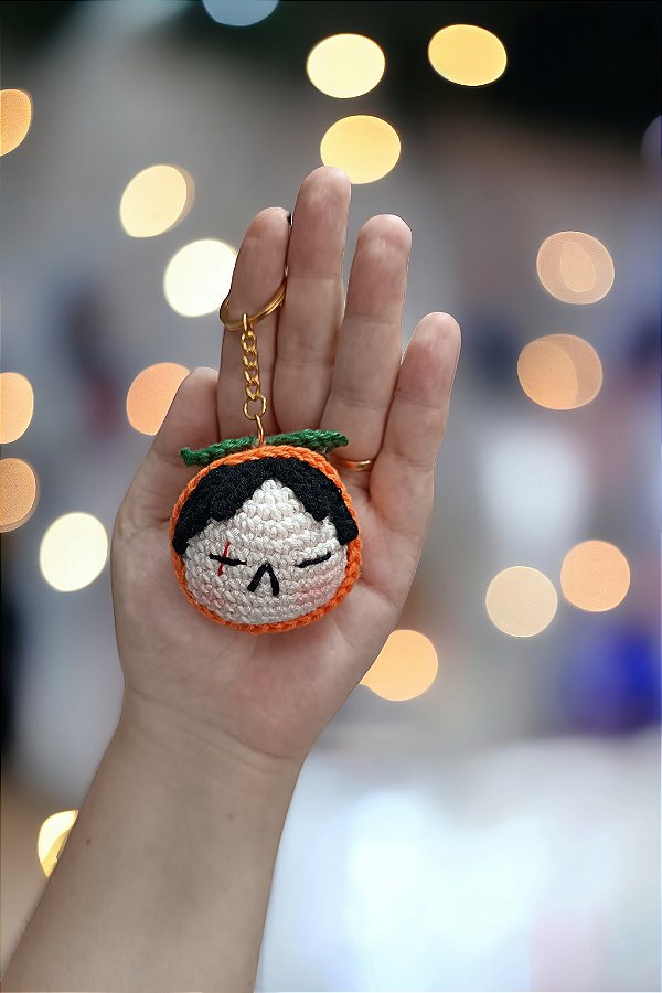 Chaveiro Yoongi Suga Tangerina AMIGURUMI Bts
