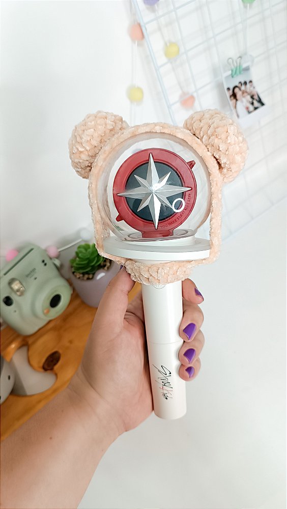 Capa para Lighstick stray kids Nachimbong PuppyM Seungmin Amigurumi crochê skzoo