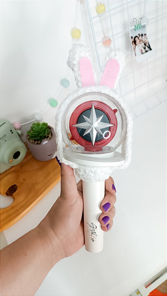 Capa para Lighstick stray kids Nachimbong Leebit Lee know Amigurumi crochê skzoo