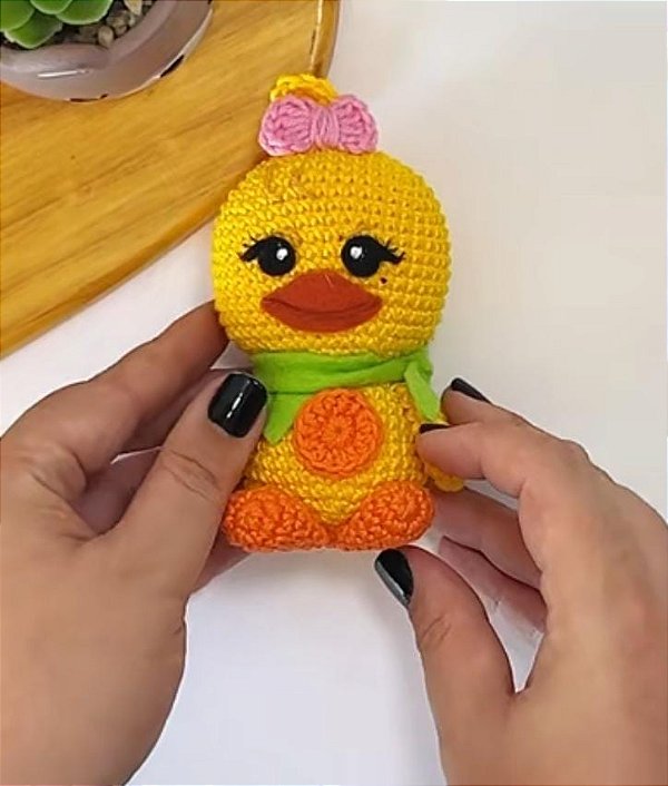 Boneco Ppeu mascote Lisa Blackpink crochê amigurumi