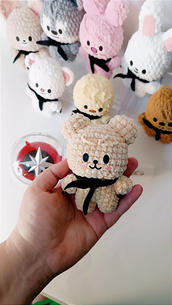 Baby PuppyM Skzoo Seungmin Stray Kids peludinho crochê amigurumi