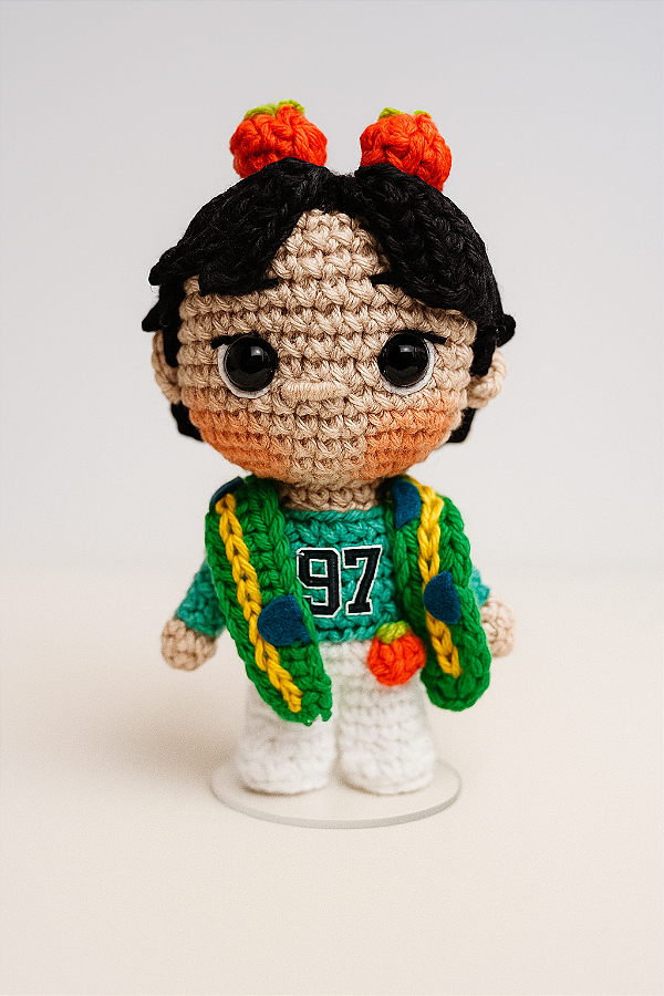Boneco Pitico Park Bo-gum Crochet amigurumi - fanmeeting do Brasil