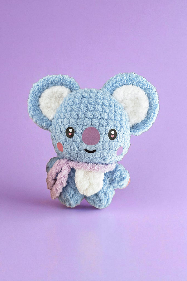 Koya Namjoon Bt21 Baby Peludinho - Bts BT21 Amigurumi Crochê