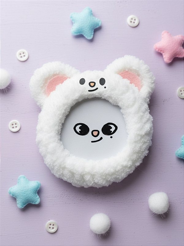 Jiniret Chaveiro Skzoo Baby Photo Holder Stray kids crochê amigurumi