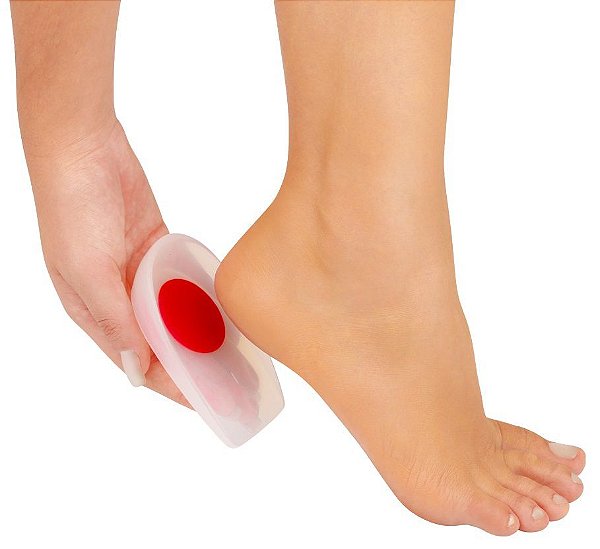 Calcanheira de Silicone Ponto Vermelho Silisport 1012 Orthopauher