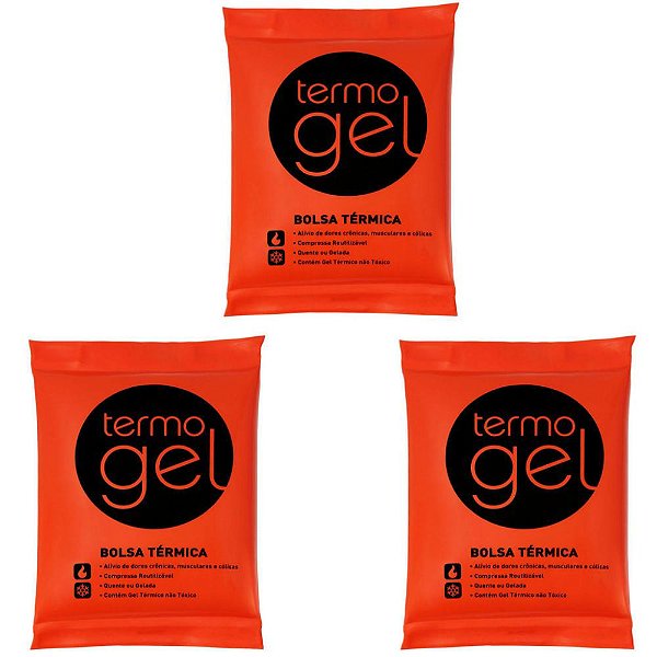 kit 3 Bolsas Térmicas de Gel Termogel Pequena