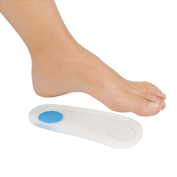 Palmilha de Silicone 3/4 com Piloto e Ponto Azul 5002 Orthopauher