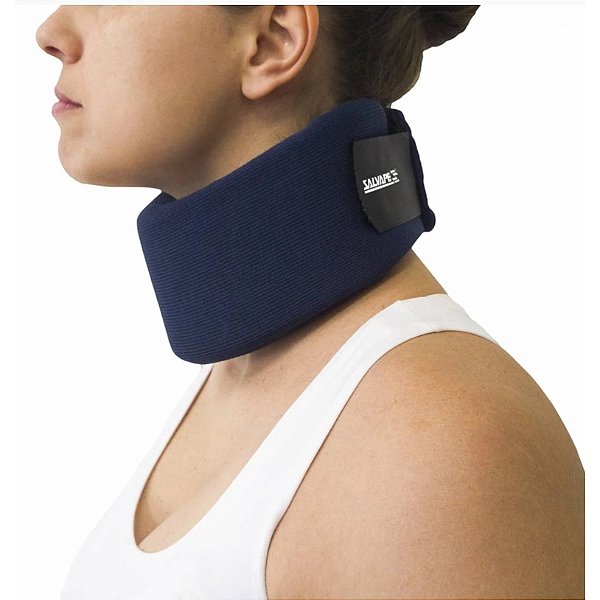 Colar Cervical de Espuma com Reforço Interno Azul 051 Salvape