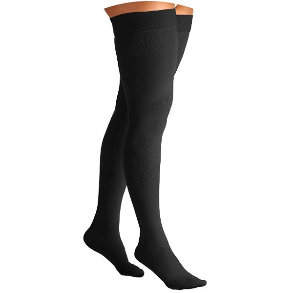 Meia Sigvaris Select Confort  20-30 Mmhg  7/8 Af 862 Ponteira Fechada Preta GG