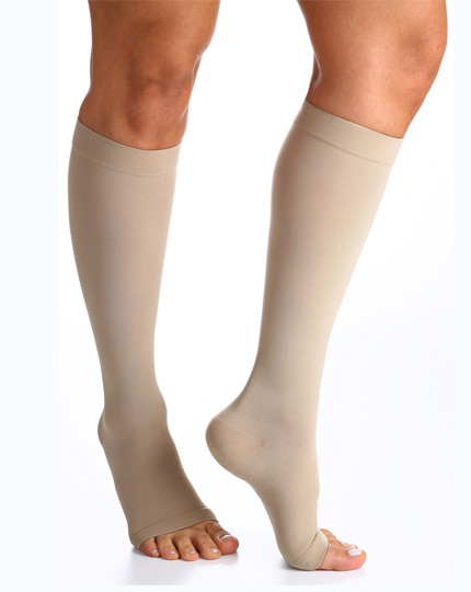 Meia Sigvaris Select Comfort Premium 3/4 862 20-30 mmHg Ponteira Aberta GG