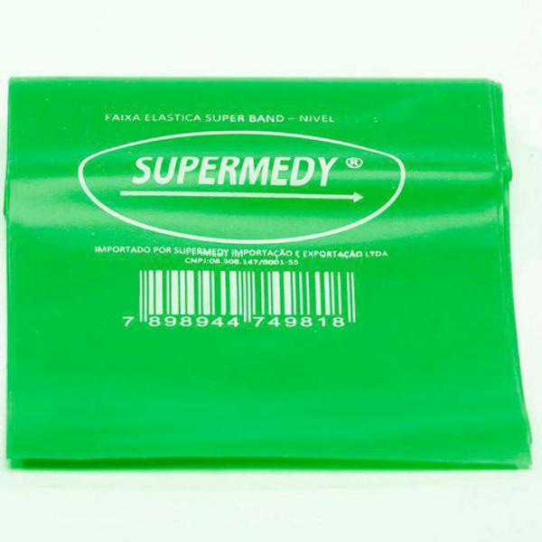 Faixa Elástica Superband Verde Extra Forte 120 x 15 cm Supermedy