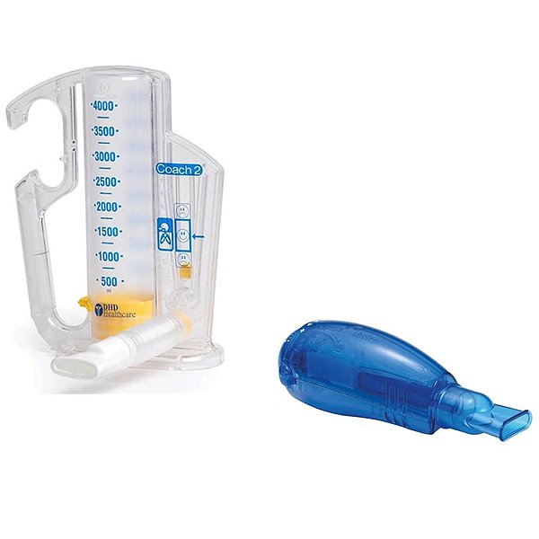 Acapella Choice + Coach 2 Exercitador Respiratório Espirômetro 4000 ml