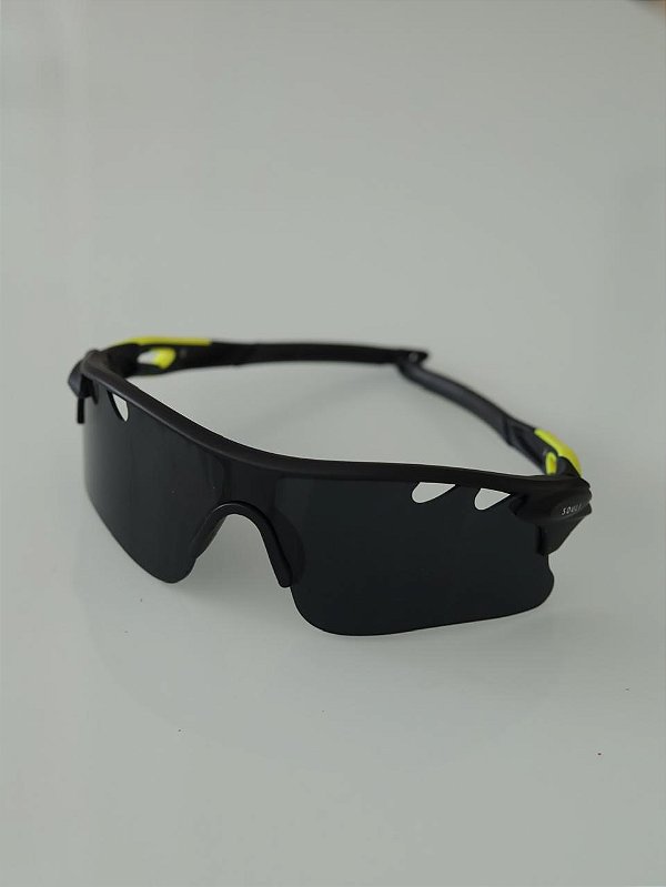 Óculos de Sol Esportivo Preto com Verde