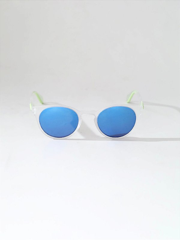 Óculos de Sol Ellis Transparente Lente Azul