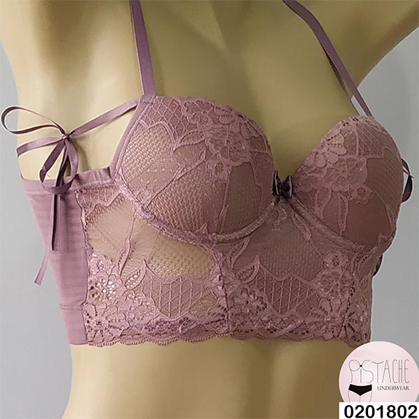 Lingerie Cropped em Renda e Microfibra 0201802
