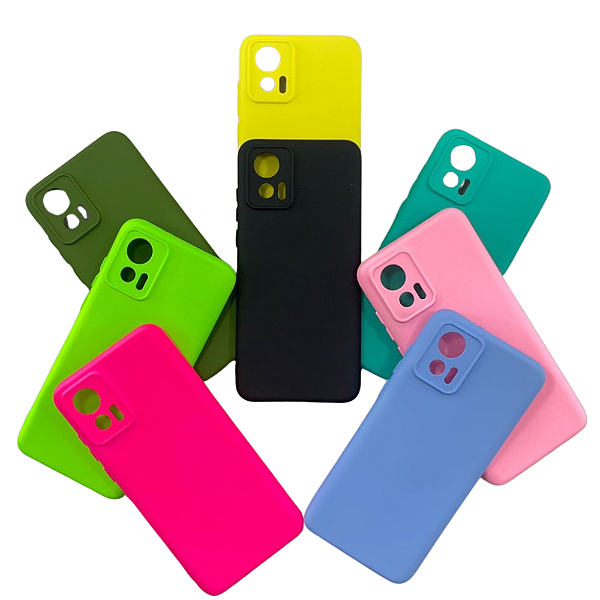 Capa Motorola Edge 30 Neo 1 Linha Silicone com Veludo Interno