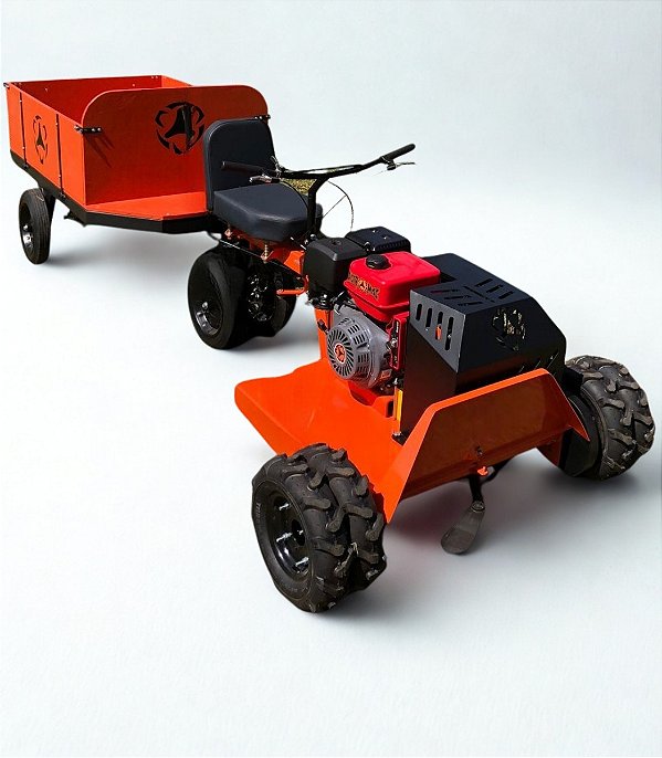 TRATOR PARA ROÇAGEM - PIETROMAC T3715HPE (COM PNEU FILIPADO) + CARRETINHA