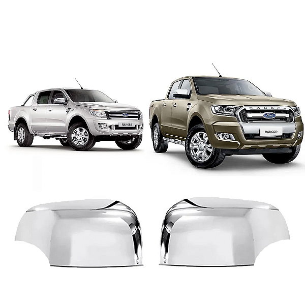 Capa Retrovisor Cromada Ford Ranger Todas