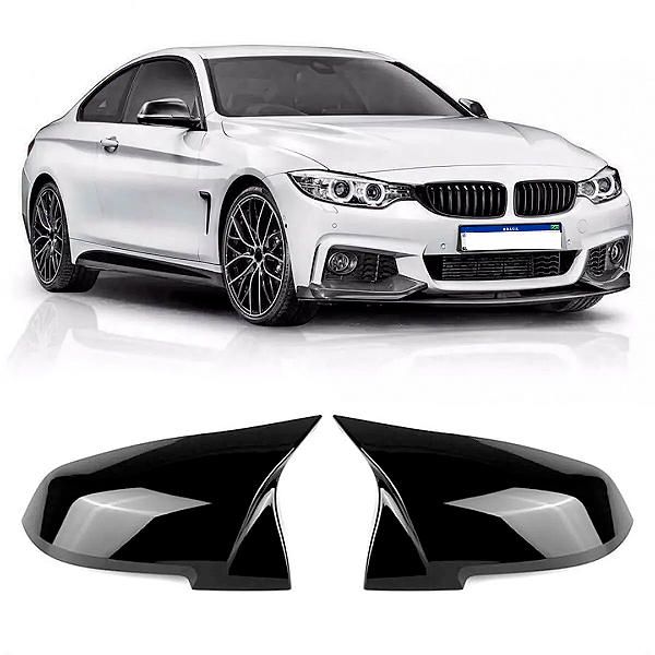 Capa Retrovisor BMW Black Piano Para Serie 1/2/3/4 2012 á 2018