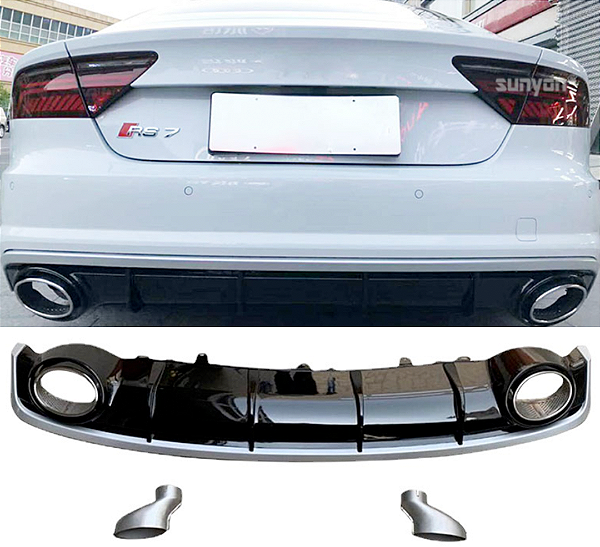 Difusor Traseiro Audi A7 Estilo RS7 4G8 2015 até 2018