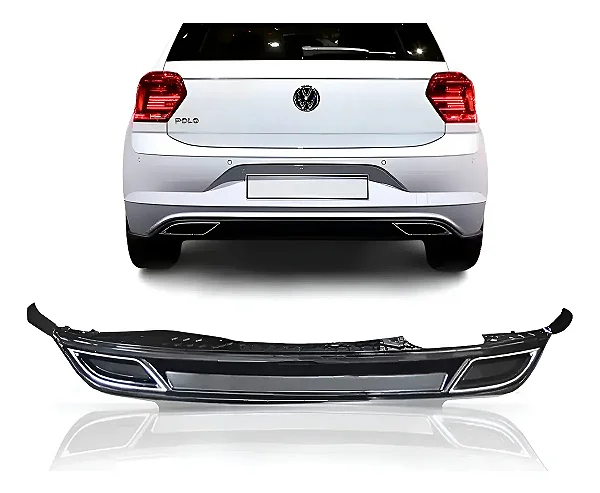 Difusor Traseiro Volkswagen Polo MK6 Estilo R (2017-2022)
