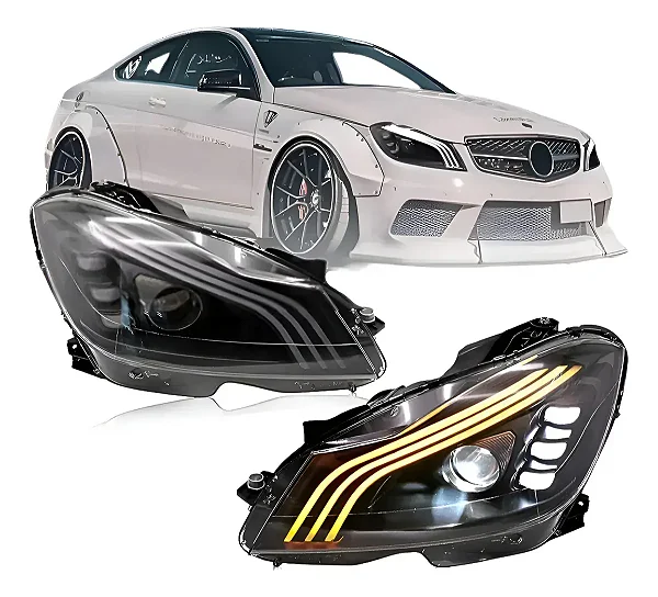 Farol Mercedes Classe C W204 Estilo Maybach (2011-2014)